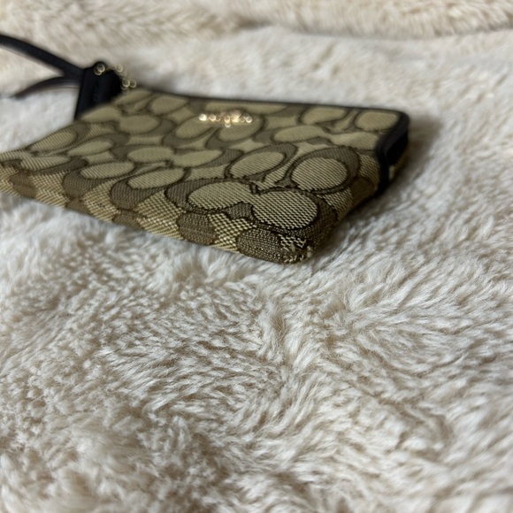 Coach Tan Signature Wristlet - Picture 5 of 7